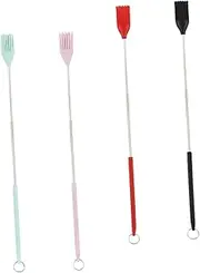 STOBAZA 4pcs Silicone Basting Brush Versatile BBQ Oil Brush for Grilling Baking and Cooking Efficient and Easy to Store