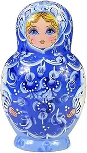 Matryoshka Russian Nesting Dolls 7 Pieces Beautiful Nesting Dolls Handmade Traditional Russian Matryoshka Wooden Birthday Gifts Happy Gift