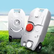 Portable Wheel Water Tank Camping Caravan Storage Fully Self Contained Grey 40L