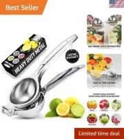 Ergonomic Citrus Juicer Squeezer - Heavy-Duty Chrome Plating - Effortless Use