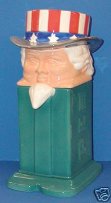NIB Uncle Sam Pez Cookie Jar; L.E. 1200