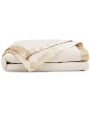 Unikome 300 Thread Count Lightweight Cotton Down Blanket with Satin Trim