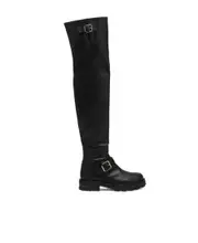 Jimmy Choo Biker II Over-The-Knee Boots 37 Black