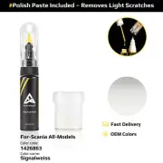 Touch Up Paint For Scania All Models 1426863 Signalweiss With Polish Paste