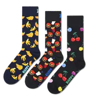 Navy 3-Pack Banana Socks | Novelty Sock Pack Navy, White, Red