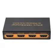 3x1 HDMI Switcher 4K IR Extender Auto Switch 3 IN 1 OUT PS4/3 PC to TV Converter