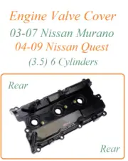 Engine Rear Cover Fit 02-08 Nissan Maxima 03-07 Murano 04-09 Quest 3.5