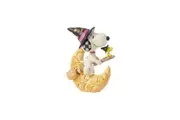 Peanuts by Jim Shore Snoopy & Woodstock Riding Witch Broomstick Halloween