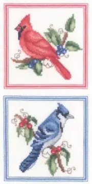 Pam Kellogg Counted Cross Stich Leaflet ~ Songbird Duo