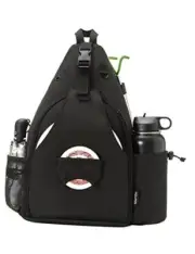 MOYAQI Disc Golf Bag with Retriever Holder and Storage Pockets, Disc dark0010
