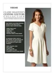 Vogue Sewing Pattern V9046 Misses Womens Pleated Dress Pattern Size 16-24