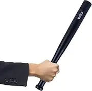 LED Torch, 35cm Long Aluminium Torch Flashlight - Black, Self Defence Light, for Household, Camping, Outdoor