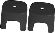 TOKIDNY 2pcs Foot Stool Nonslip Plastic Step Stool for Bathroom Lightweight Portable Footstep for Skid Design for Toilet Training and Home Use