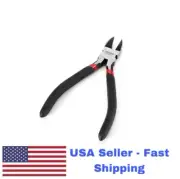 5" Diagonal Cutting Plier, Chrome Vanadium Steel, Rough black handle. USA STOCK