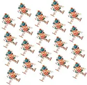 Toyvian 20pcs Astronaut Party Blowers Paper Whistle Blowouts for Space Themed Celebrations Fun for Birthday Parties and Festivals Random Color