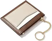 [WOFASHPURET] 1pc Wallet for Women Zip Wallet Wallet Business Card Holder for Women Card Case Wallet Trendy Purses Credit Card Wallet Fashion Wallet Zip Around Wallet Key Fob Brown