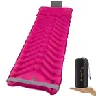 Sleeping Pad with Pillow, Self Inflating Extra-Thick, Ultralight Sleeping Mat...
