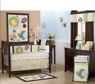 Carter's Peekaboo Jungle Hamper Boy's Nursery Laundry Toys Storage Elephant Dots