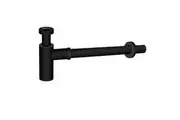 40mm p-trap vanity basin sink Round Bottle Trap waste pipe drain Black