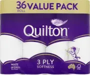 Quilton 3-Ply Toilet Tissue 36 pack
