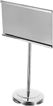 1pc Stainless Steel Table Number Holder Stand for Weddings Parties and Menus and Resistant Display Stand for Event Table Labels Easy Clip Design