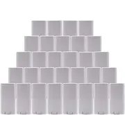 Healthcom 15ml White Plastic Deodorant Containers 0.5 Oz New Empty Oval Lip Balm Tubes for Lipstick Crayon Chapstick DIY Make Your Own Deodorant Moisturizer Lotion Bar,30 Pack