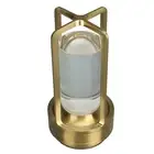 Gold Rechargeable Cordless Table Lamp with 3-Color Stepless Dimming