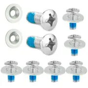 16pcs Snowboard Binding Screw Set Stainless Steel Snowboard Mounting Screws w...