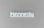 Kennedy Kits Tool Box "Kennedy" Label Placard Emblem Plastic