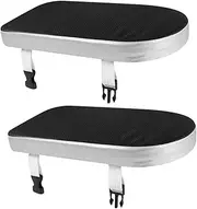 Mipcase 2Pcs Bike Back Seat Cushion Pad Ergonomic Leather Cushioning for Rear Saddle Lightweight Easy Install Compatible with Bike Rear Racks Water Cleanable Secure Fit