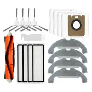 For D9 Plus RLD11GD Accessories Replacement Parts Attachment Roller Side Brush Hepa Filter Mop Pad Dust Bags