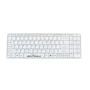 Seal Shield Cleanwipe Keyboard White Key Caps With Black Lettering