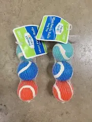 SEALED Forever Pals Dog Mini Tennis Balls Fetch Chase Play 2" - 6pc