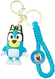 Guidre Key Fob, Blue Dog Silicone Key Rings, Blue Dog Gifts, Cute Key Ring, Cute Anime Keychain, Key Pendant, School Bag Decor Keychain, blue, Medium