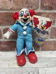 NWT Bozo The Clown Plush Doll 1999 Larry Harmon Pictures 9"
