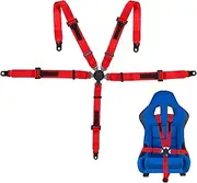 Yakitoko Universal 5 point Safety Harness Set 2inch Fits Go Kart,UTV,ATV,Racing