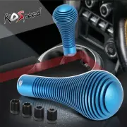 NRG SK-701BL Blue Aluminum 45mm Heat Sink Bubble Head Short Shift Knob+Adapters