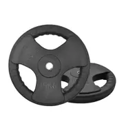 15kg x 2 Standard Rubber Coated Weight Plate Set - Commercial Grade