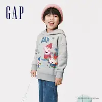 在飛比找momo購物網優惠-【GAP】男幼童裝 Gap x 佩佩豬聯名 Logo印花刷毛