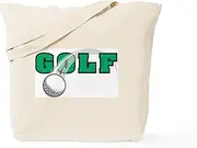 CafePress Golf Swoosh Tote Bag Natural Canvas Tote Bag, Reusable Shopping Bag