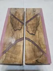 Stabilized Spalted Maple And Epoxy Knife Scales, #150