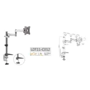 LDT11-C012 Elegant Aluminium LCD VESA Desk Mounts For most 13"-27" LCD monitors