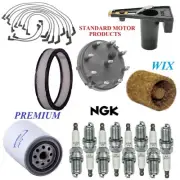 Tune Up Kit Filters Cap Wire Spark Plugs For FORD E-150 ECONOLINE V8 5.8L 1986 (for: Ford)