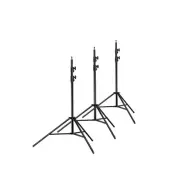 3 x 280cm Heavy Duty Light Stand Tripod - Bundle
