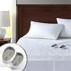 Heated Mattress Pad Electric Deep Matress Cover Heat Settings Dual Controllers