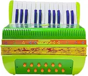 Kids Accordion Musical Instruments - Accordion Toy 6Bass 17Keys Button Accordion,Lightweight Educational Toy Preschool Cute Instrument for Boys & Beginners