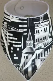 Handmade Bandana bib - New York City Skyline