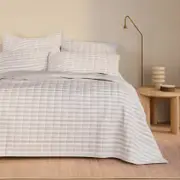 Sheridan Nottaro Bed Cover in Natural Size: Super King Cotton