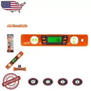 Durable Aluminum 9" Digital Torpedo Level with Automatic Shut-Off & Audio Alert