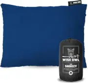 Wise Owl Outfitters Camping Pillow - Medium (Pack of 1), Blue